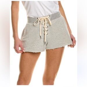 NWT n:‎ philanthropy Lester Lace Up Shorts in Heather Grey Size XS